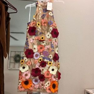 Beautiful floral embroidery dress